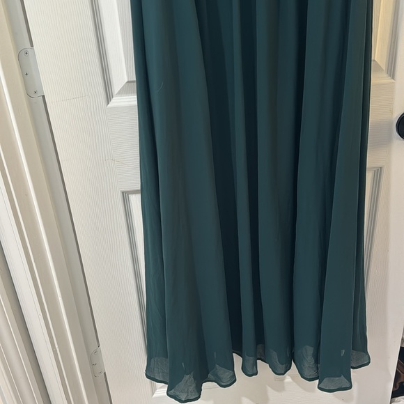 NEW Lulu’s Heavenly Hues Forest Green Maxi Dress - S - Picture 7 of 8